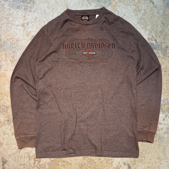 Used clothing Made in USA Harley-Davidson/Harley-Davidson/Long sleeve print T-shirt/Size L
