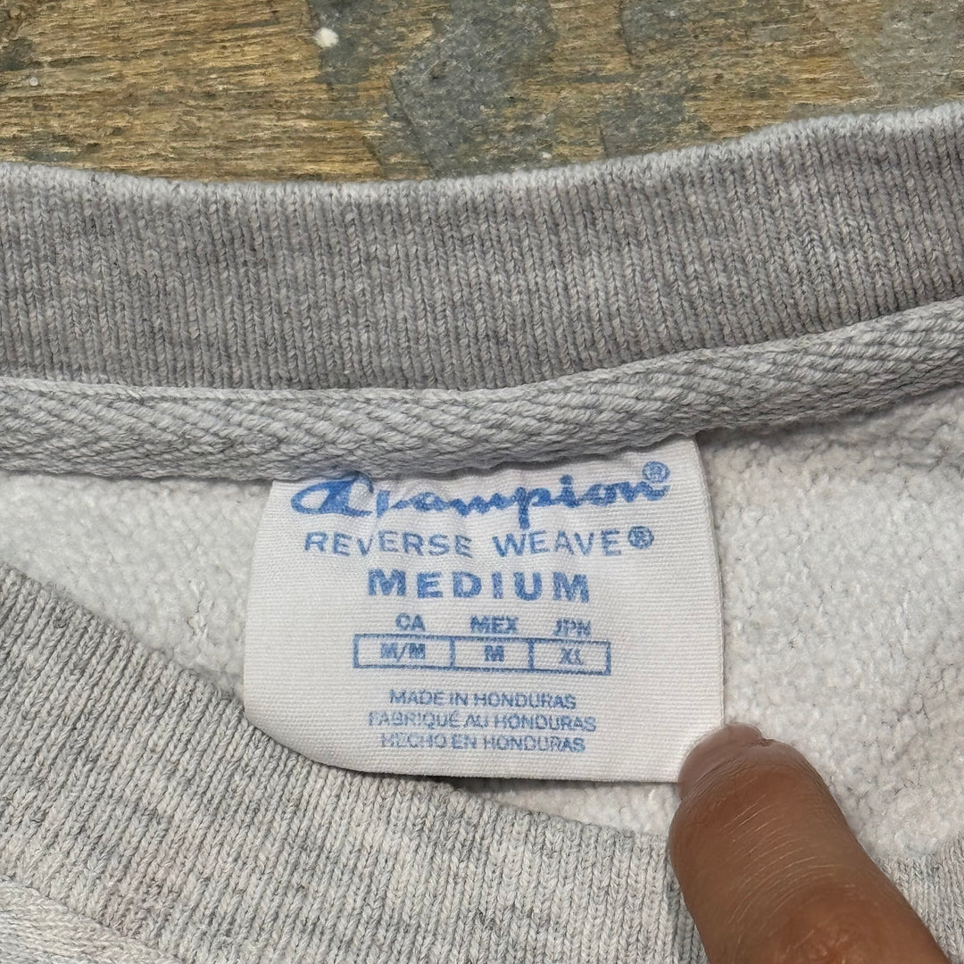 古着 Champion/ チャンピオン/リバースウィーブ/ クルーネックスウェット/カレッジロゴ/サイズM
