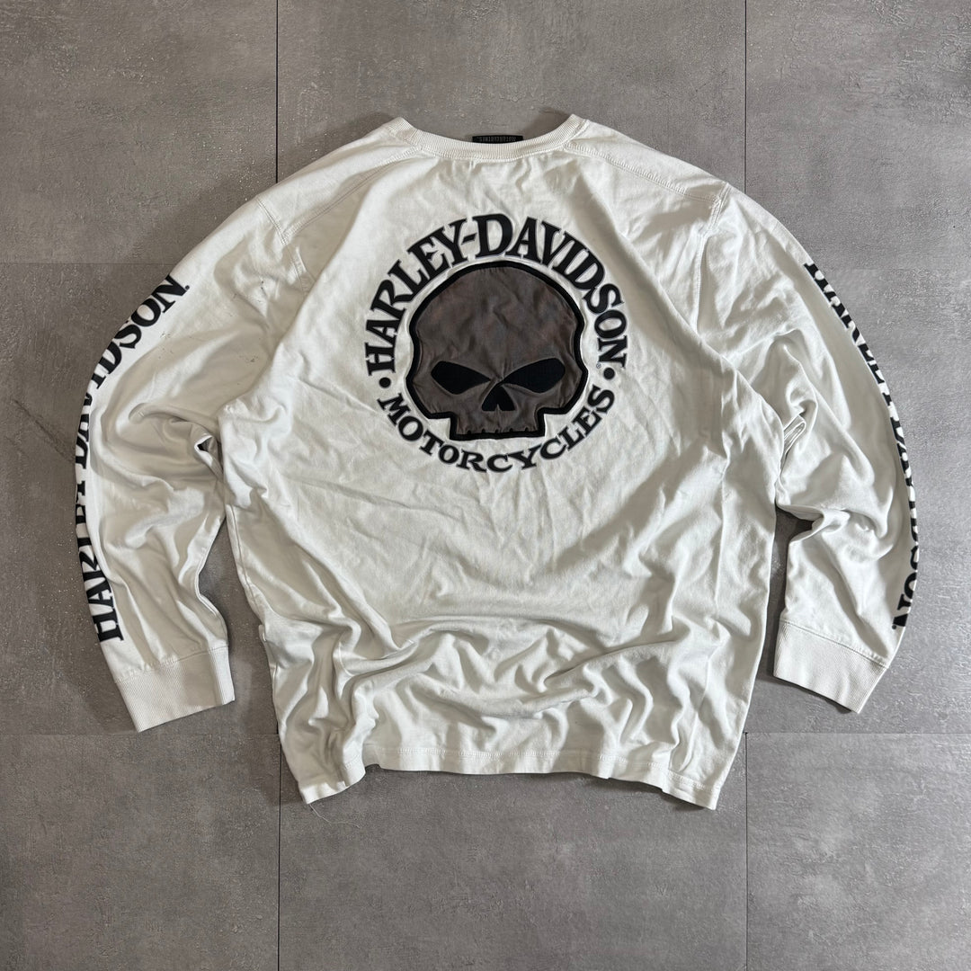 古着 Harley-Davidson ハーレーダビッドソン ロングスリーブプリントTシャツ サイズXL