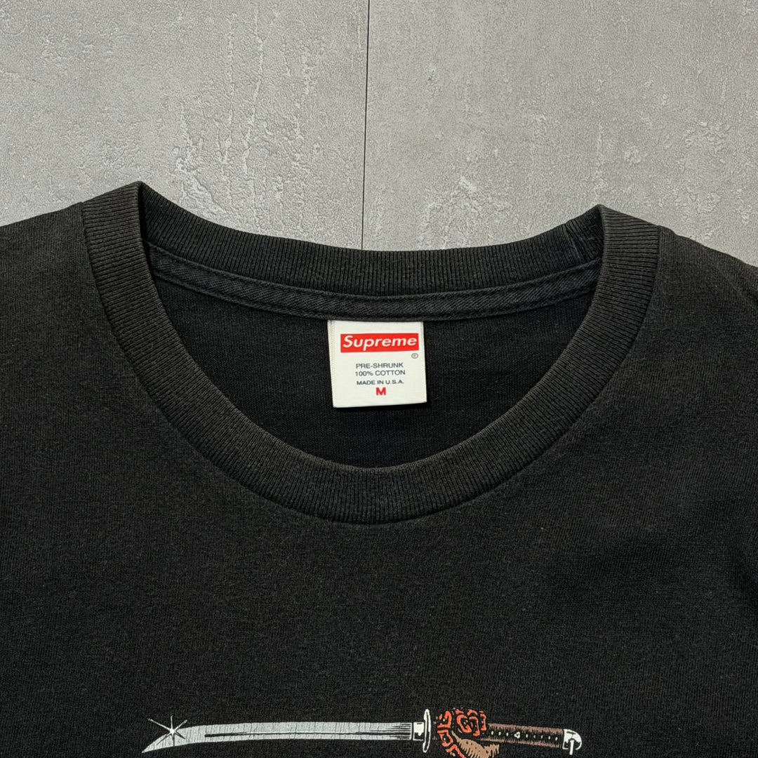 古着 USA製 Supreme/ シュプリーム/ プリントTシャツ/ SAMURAI/ リメイク/ サイズM
