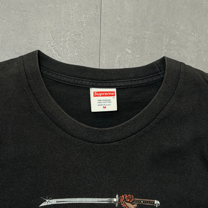 古着 USA製 Supreme/ シュプリーム/ プリントTシャツ/ SAMURAI/ リメイク/ サイズM
