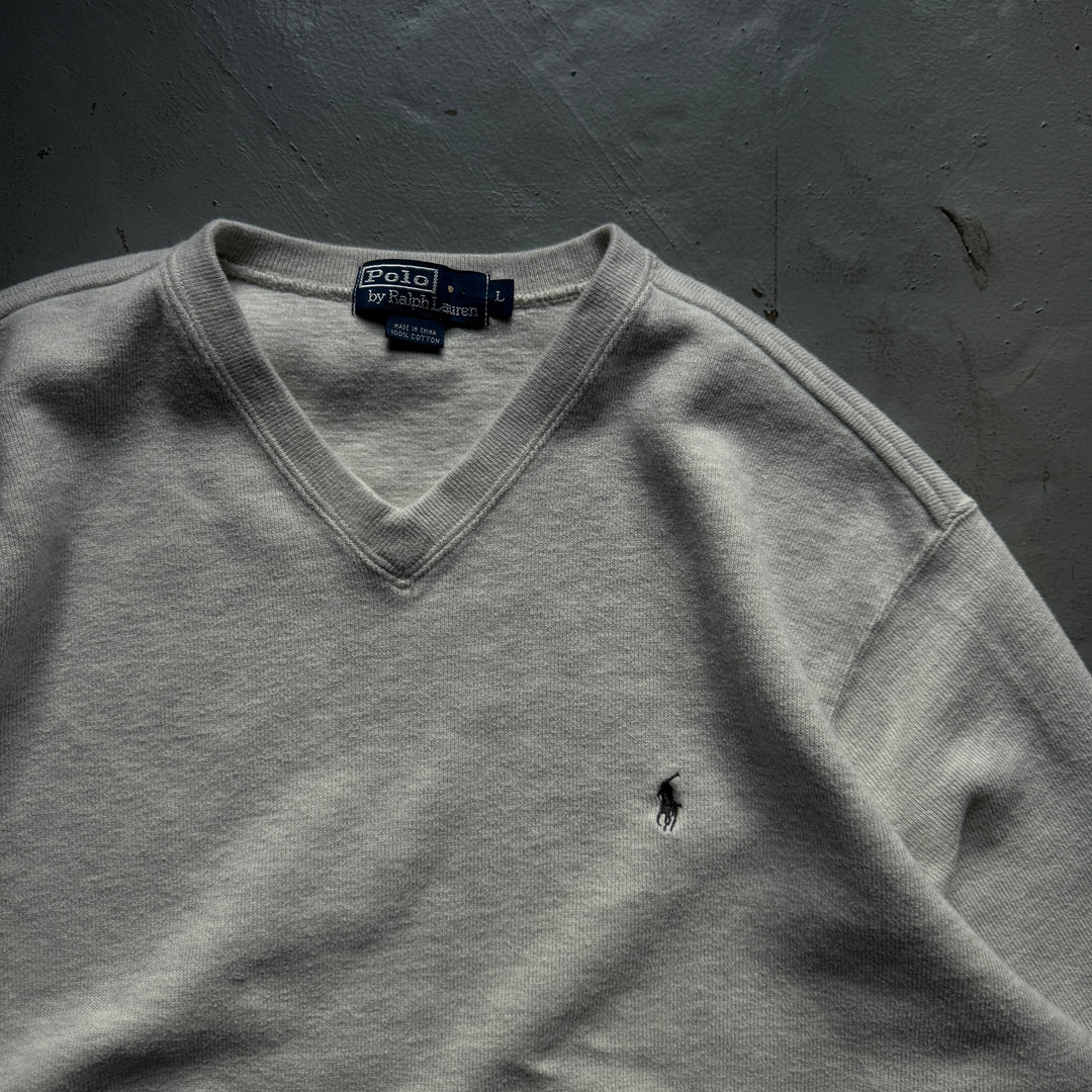 古着 POLO by Ralphlauren/ ポロバイラルフローレン/ ニットセーター/ Vネック/ サイズL