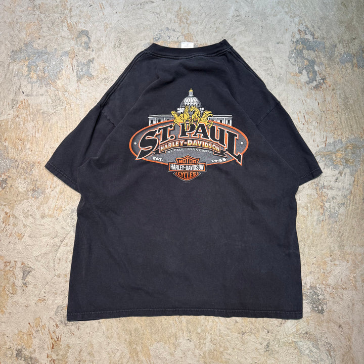 古着 USA製 Harley-Davidson/ハーレーダビッドソン/ プリントTシャツ/ サイズXL