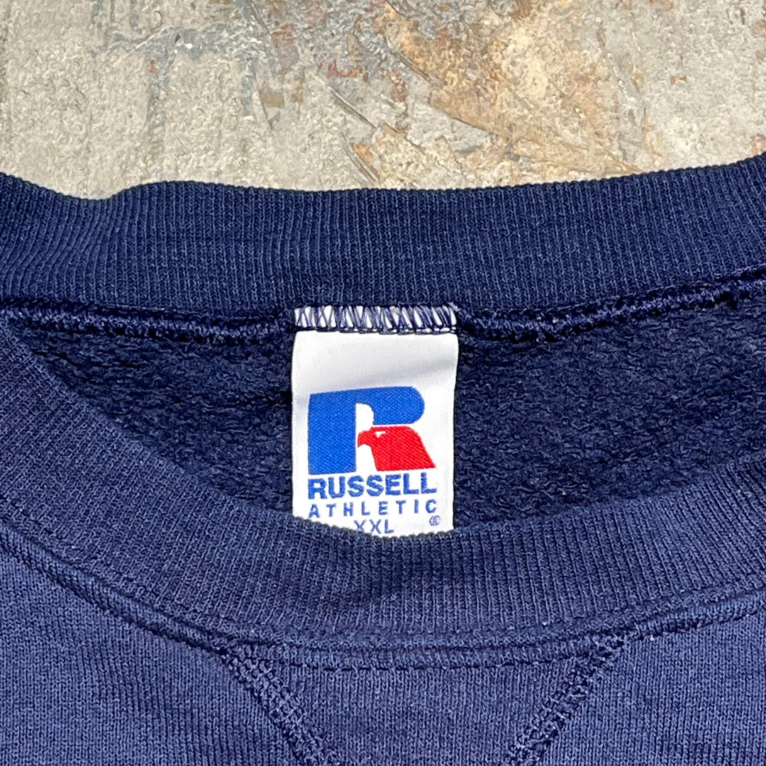 #3499 古着/Russell/ラッセル/Crewneck sweat/クルーネックスウェット/無地/サイズXXL