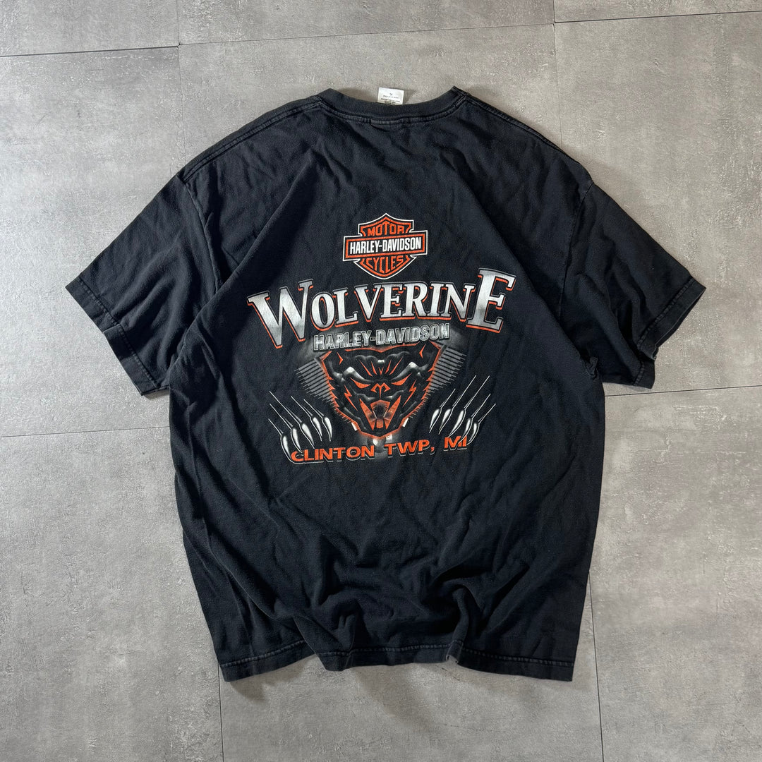 古着 USA製 Harley-Davidson ハーレーダビッドソン プリントTシャツ サイズXL