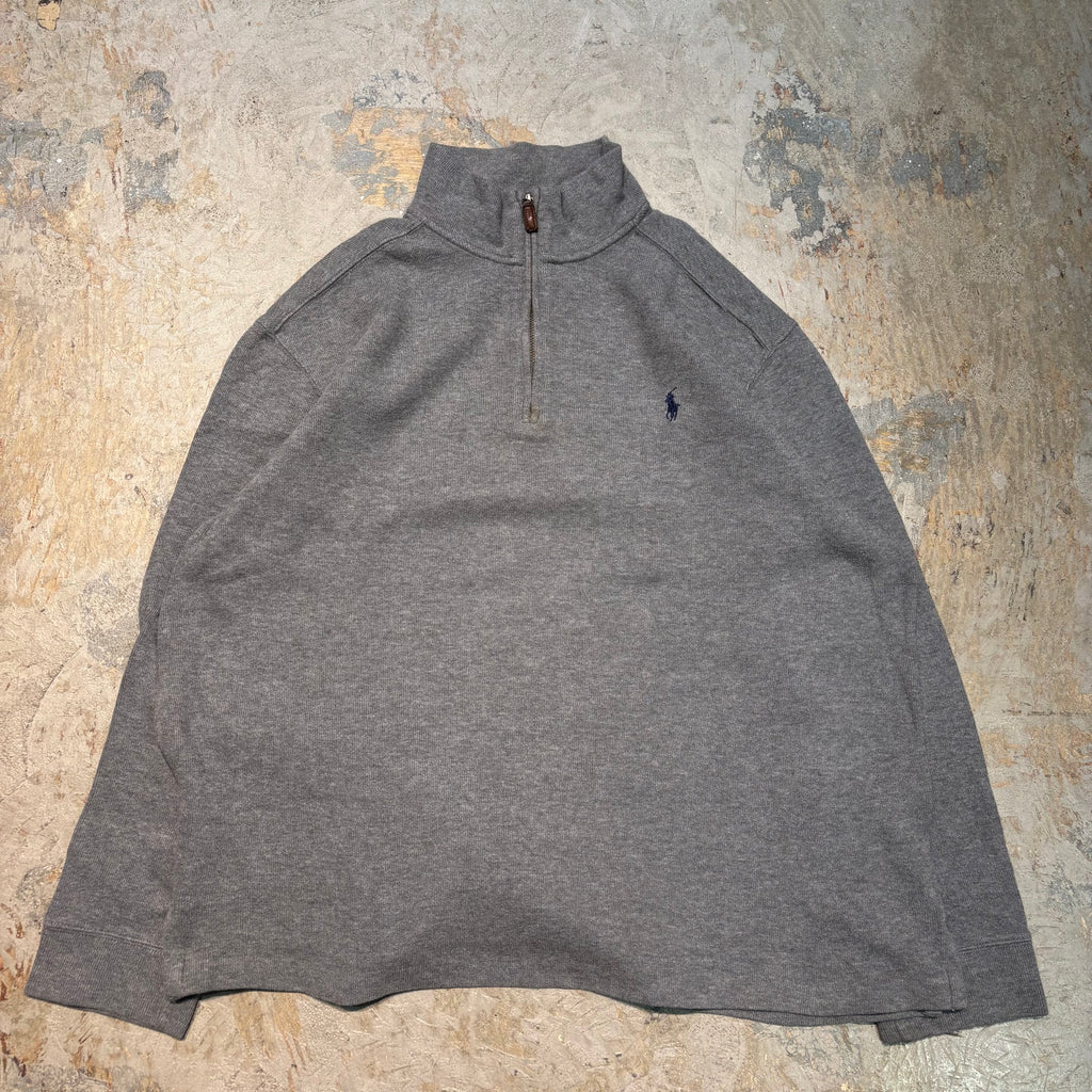 Ralph Lauren - 古着 ラルフローレン Ralph Lauren POLO RALPH LAUREN ハーフジップセーター レディースXL /eaa394649 POLO RALPH LAUREN」ハーフジップ セーター グレー - 古着屋