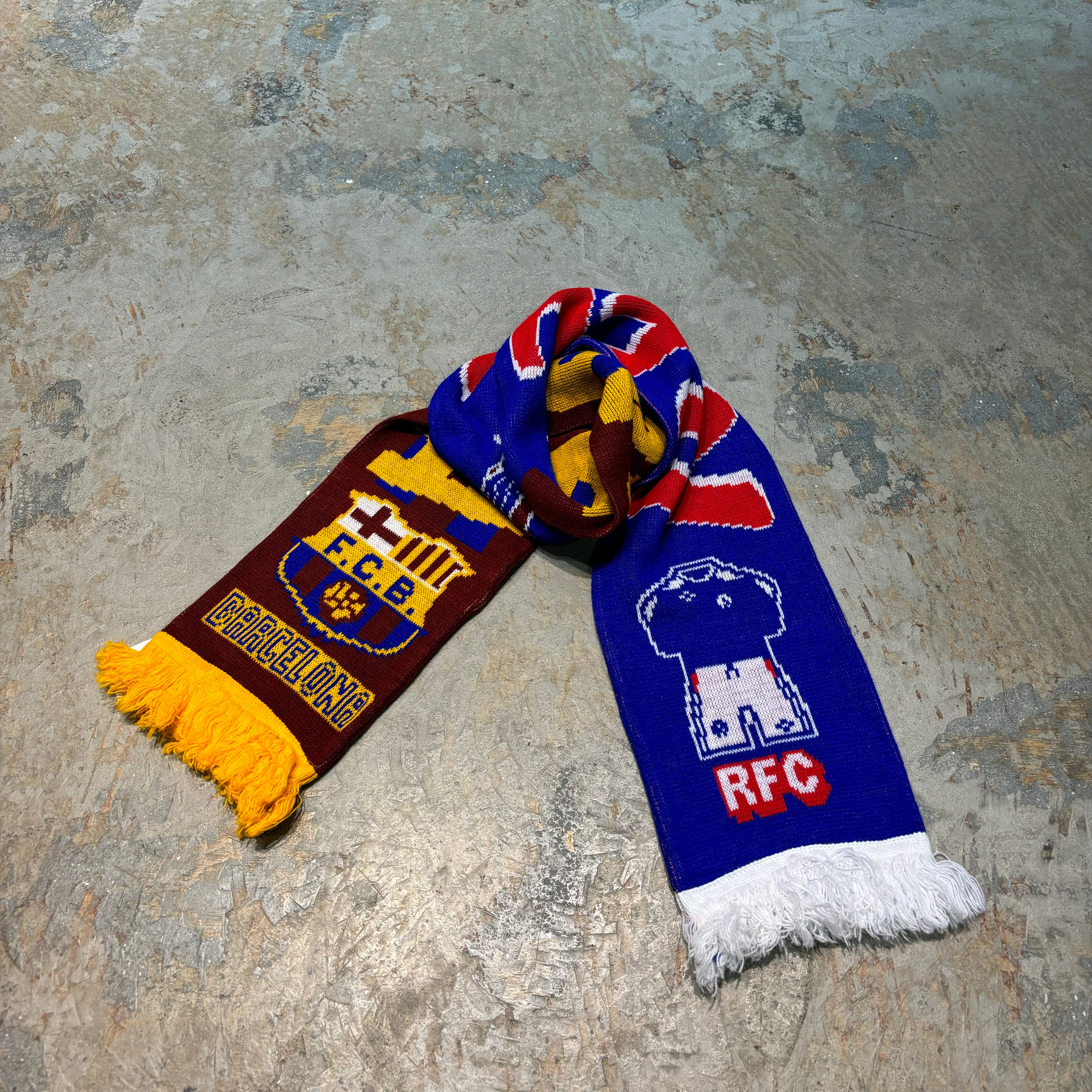 FCB バルセロナ サッカーマフラー（BARCA マフラー バルセロナFC