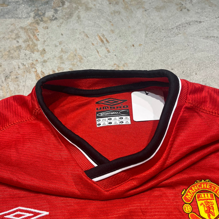 #4241/MANCHESTER UNITED/マンチェスター ユナイテッド/UMBRO/アンブロ/Football／フットボール Tee/オールド・トラッフォード/サイズS相当