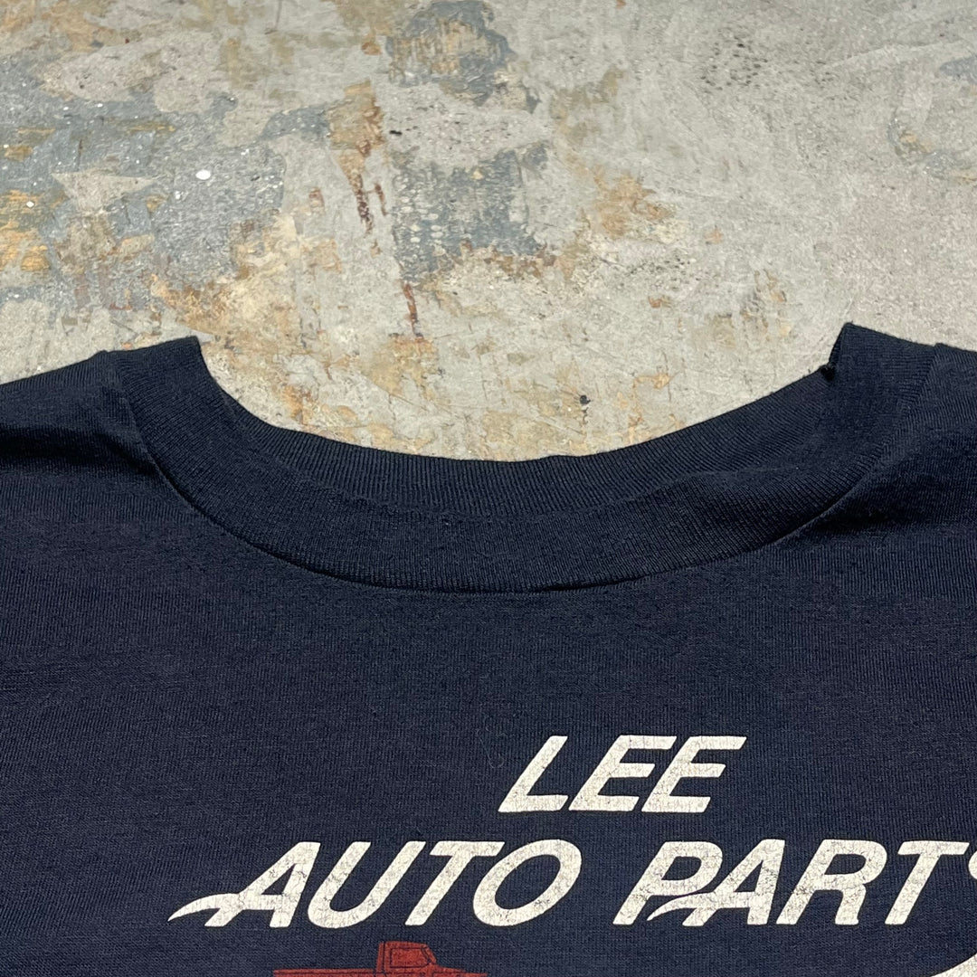 古着 USA製 80's~ ヘインズ/リー自動車部品/毎年恒例のカーショー/ヴィンテージ シングルステッチ Tシャツ/サイズXXL