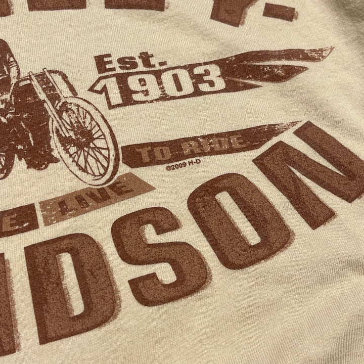 古着 USA製 Harley-Davidson/ハーレー ダビッドソン / アラスカ州 ジュノー ストア / ロングTシャツ / サイズM