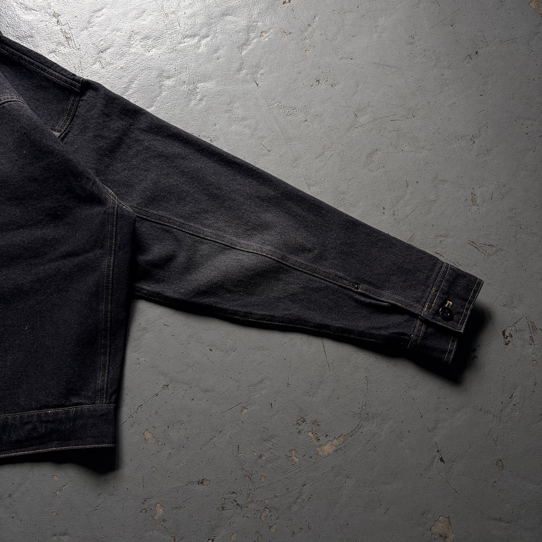 ウォッシュペイントデニムジャケット/セットアップ着用可