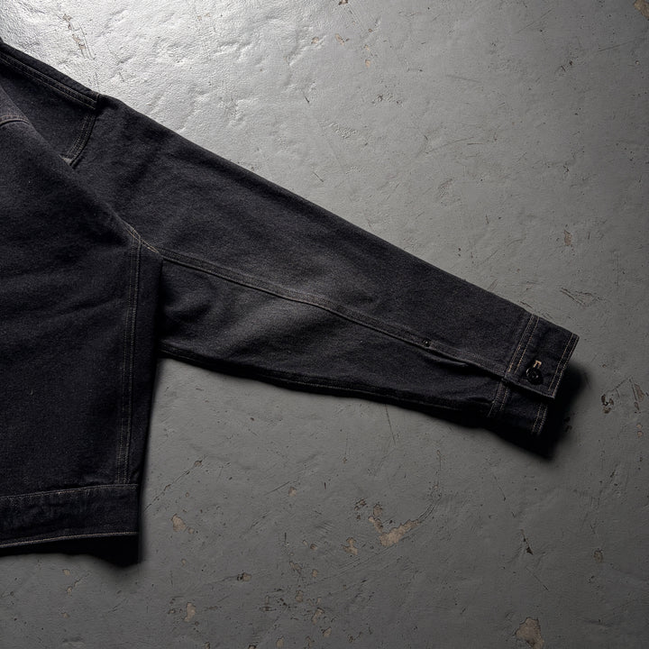 ウォッシュペイントデニムジャケット/セットアップ着用可