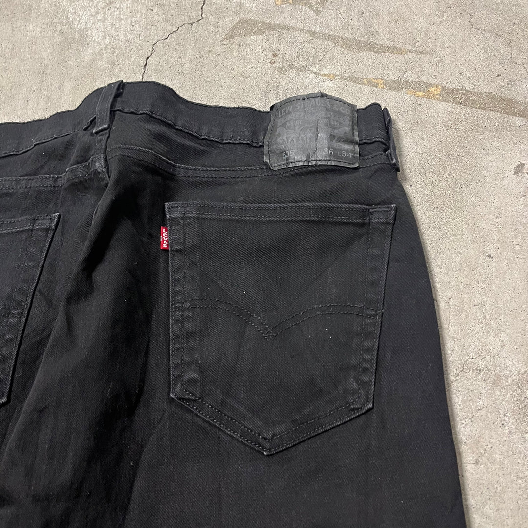 #4206 古着 Levi's/リーバイス/Black Denim Pants/ブラックデニムパンツ/505/サイズ36×34