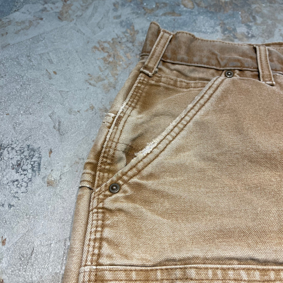 #1732 Vintage Carhartt/Duck Double-Knee Panter Pants/Duck Double Knee Painter Pants/Work Pants/Size 36×34