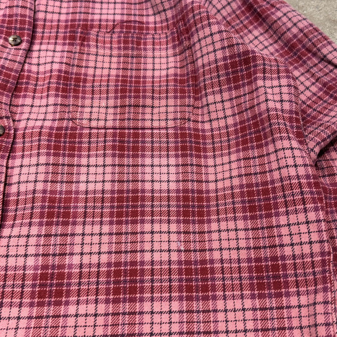 古着 Eddie Bauer/ エディー･バウアー/ コットンネルシャツ/ チェック柄/ サイズM