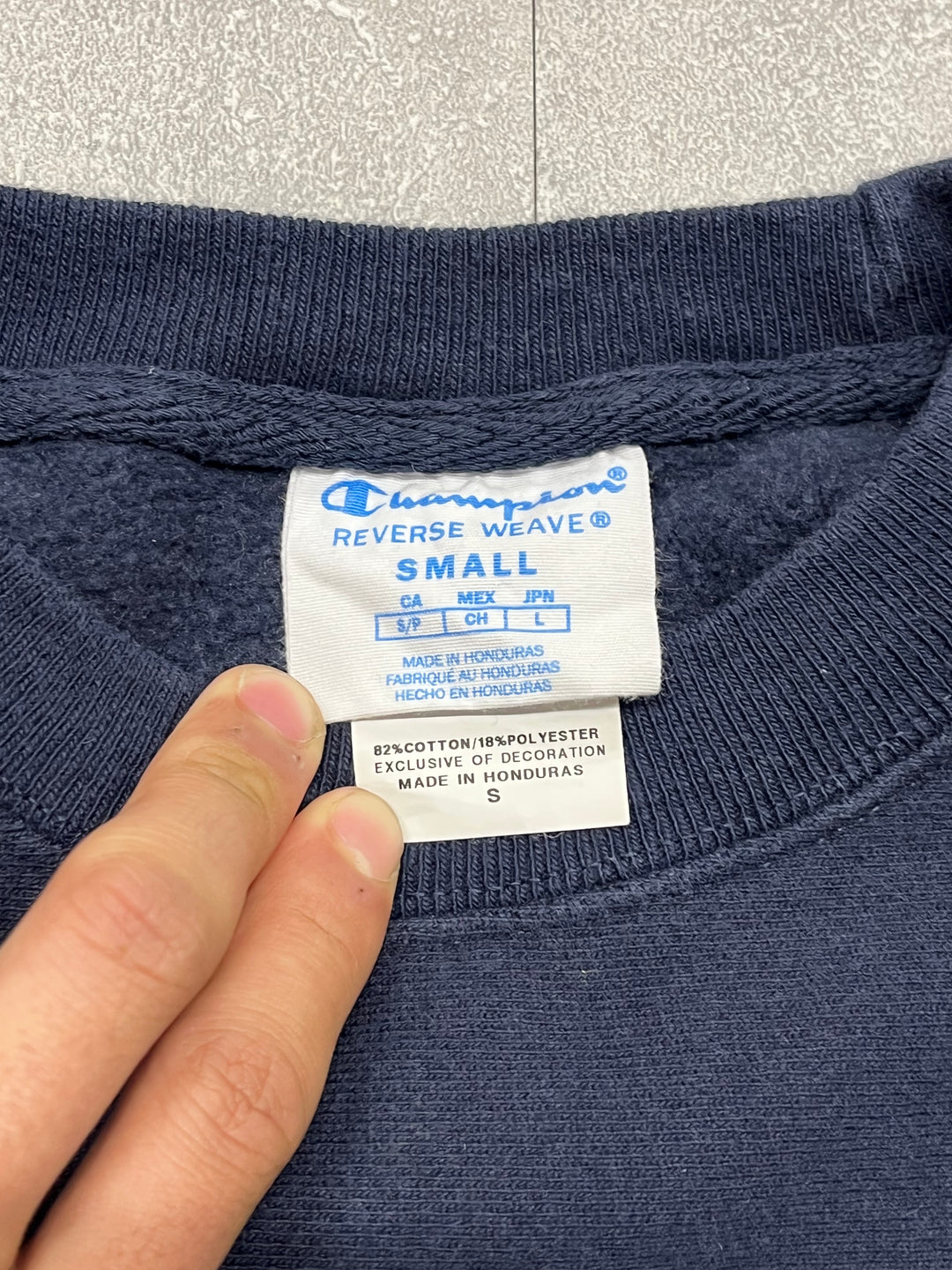 古着 Champion/ チャンピオン/Reverse Weave/リバースウィーブ/ クルーネックスウェット/ USS MIDWAY CV-41/ミリタリープリント/サイズS