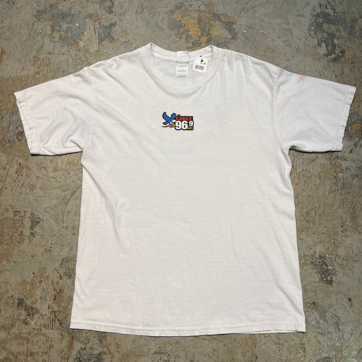 Used clothing 96.9 The Eagle/Ninety Six Points Nine the Eagle/GILDAN/Gildan/Short-sleeved T-shirt/Size L
