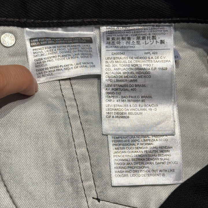 古着 Levi's/ リーバイス/ ブラックデニムパンツ/ 550/ 実寸サイズ34×30