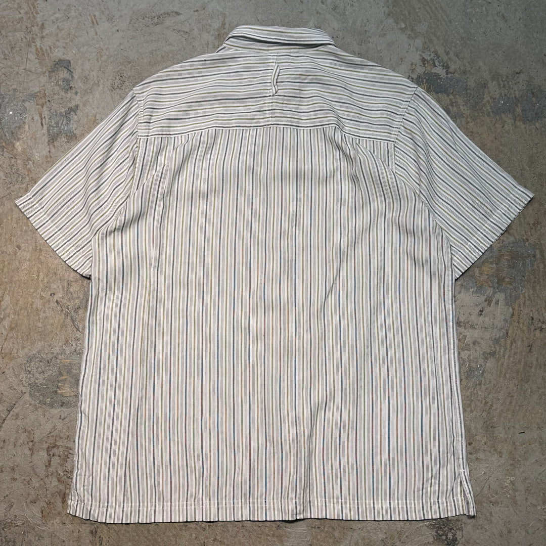旧衣服THE NORTH FACE/北脸/短袖衬衫/条纹/尺寸L