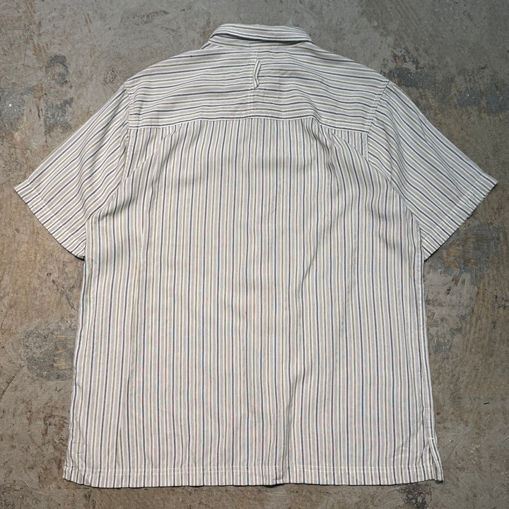 旧衣服THE NORTH FACE/北脸/短袖衬衫/条纹/尺寸L