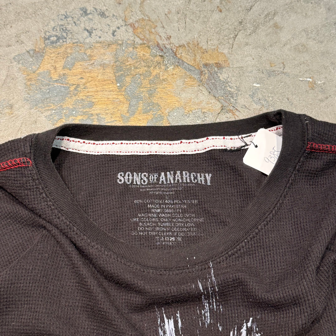 Used clothing SONS OF ANARCHY/ Sons of Anarchy/ Crew neck waffle long sleeve T-shirt/ Size L