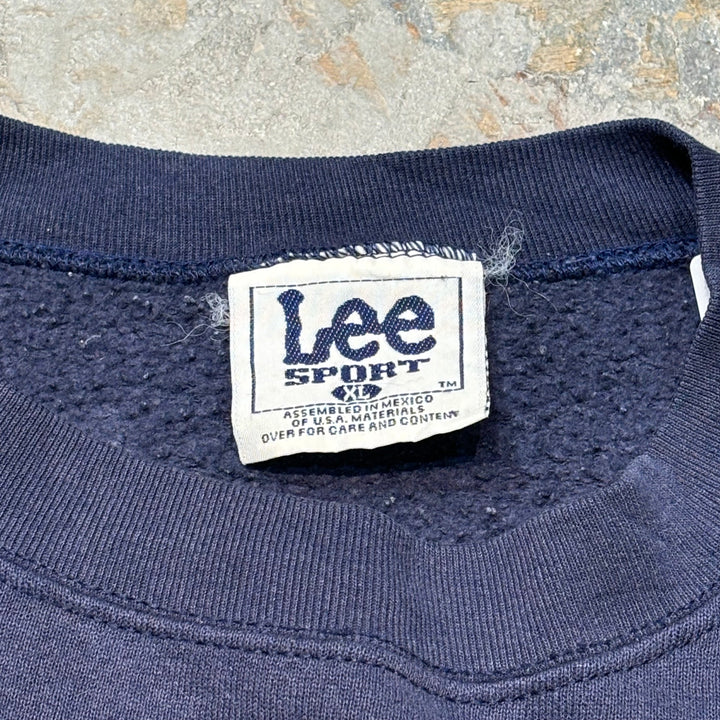 古着 90's Lee/ リー/ クルーネックスウェット/ 刺繍/ ニューヨークヤンキース/ 1999年ワールドシリーズ優勝/2年連続優勝/サイズXL