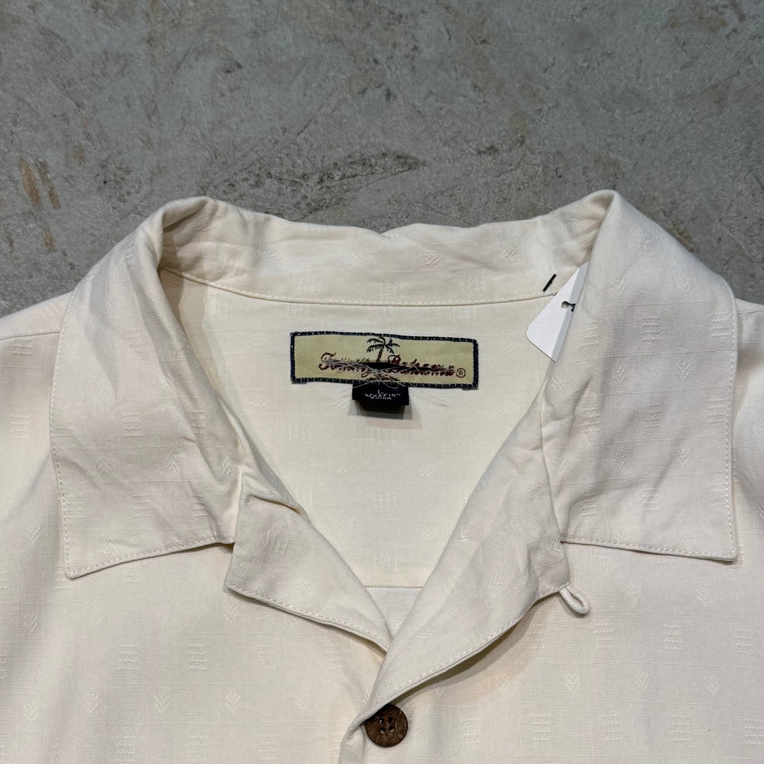 Used clothing TOMMY BAHAMA/Short-sleeved shirt/Open collar/Silk/Size L