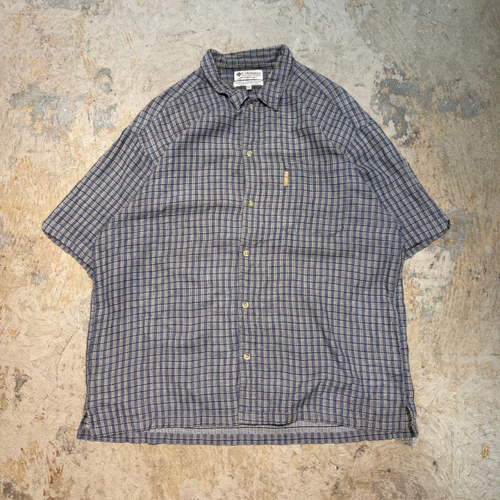 Used clothing Columbia/ Columbia/ Short sleeve shirt/ Checkered pattern/ Size XL