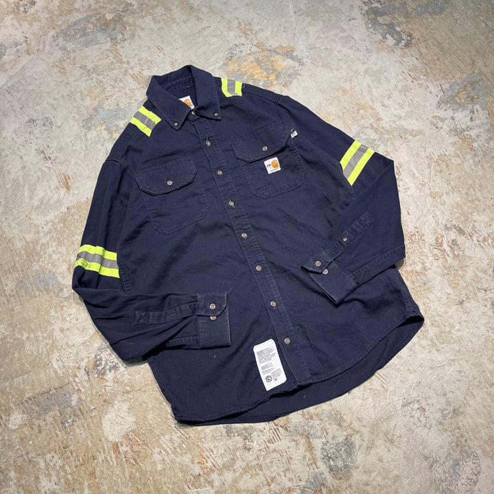 #4342 Carhartt/カーハート L/S Work Shirts/ワークシャツ/リフレクター/サイズ M