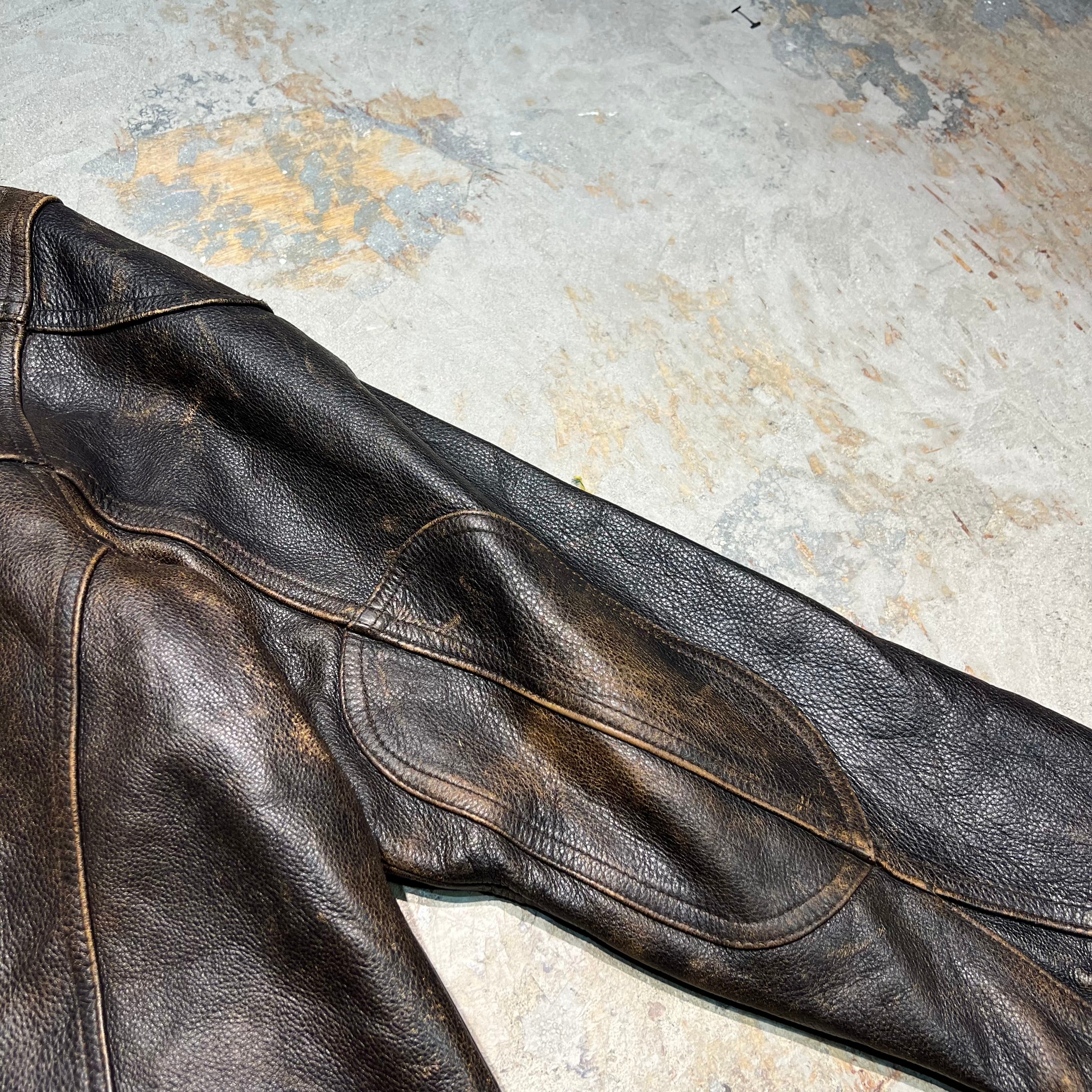 3209 古着 The Territory Ahead/テリトリーアヘッド/Leather jacket