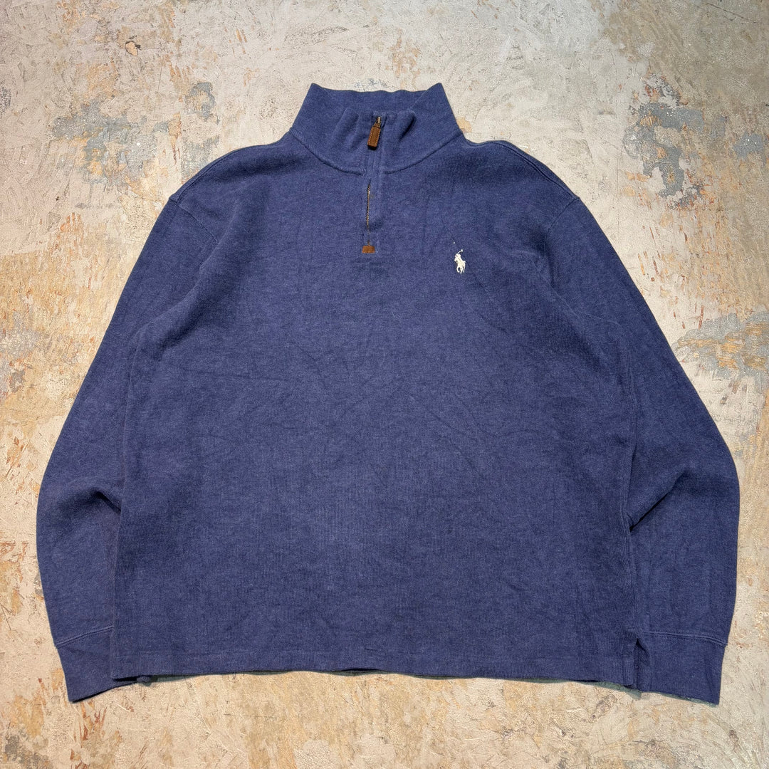 古着 90's〜 POLO by Ralph Lauren/ ポロラルフローレン/ ハーフジップニットセーター/ サイズL