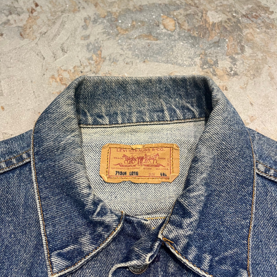 #3610 古着 90's Levis/リーバイス/Tracker Jacket/トラッカージャケット/Gジャン/71506/MADE IN USA/サイズXL相当