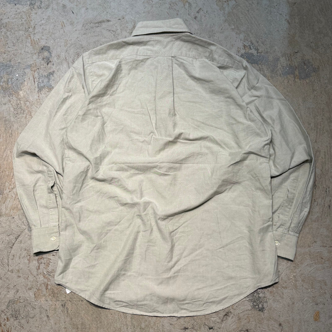 古着 USA製 90's L.L.Bean/エルエルビーン/無地/長袖シャツ/サイズL相当