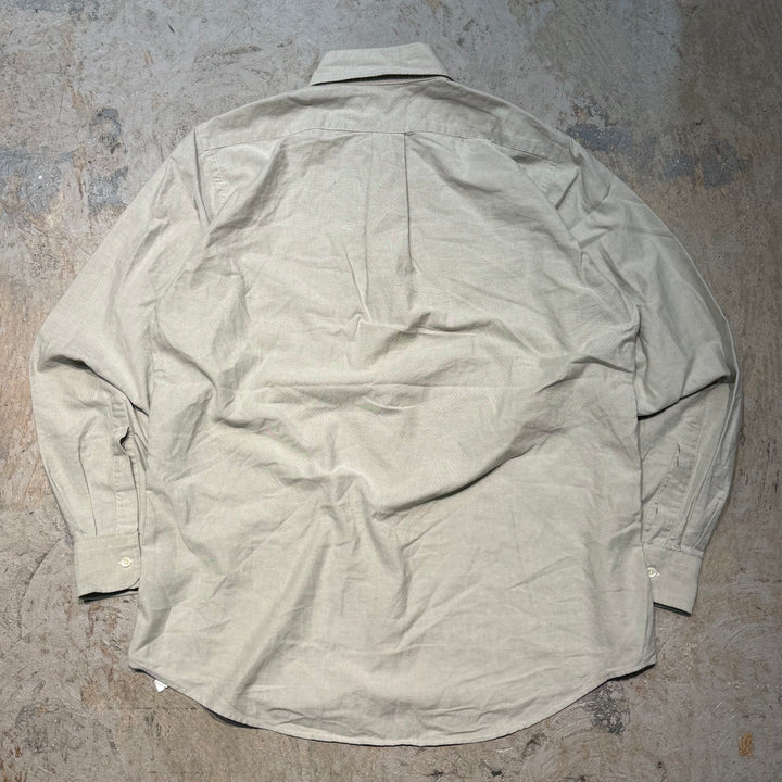 古着 USA製 90's L.L.Bean/エルエルビーン/無地/長袖シャツ/サイズL相当
