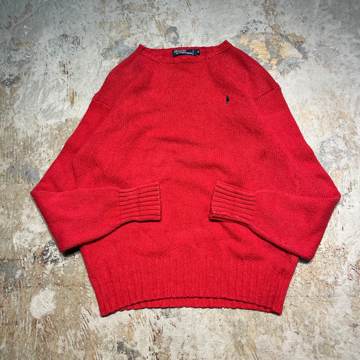 #3615古着/ラルフローレン/POLObyRalphLauren/コットンニット/Cottonknit/サイズM