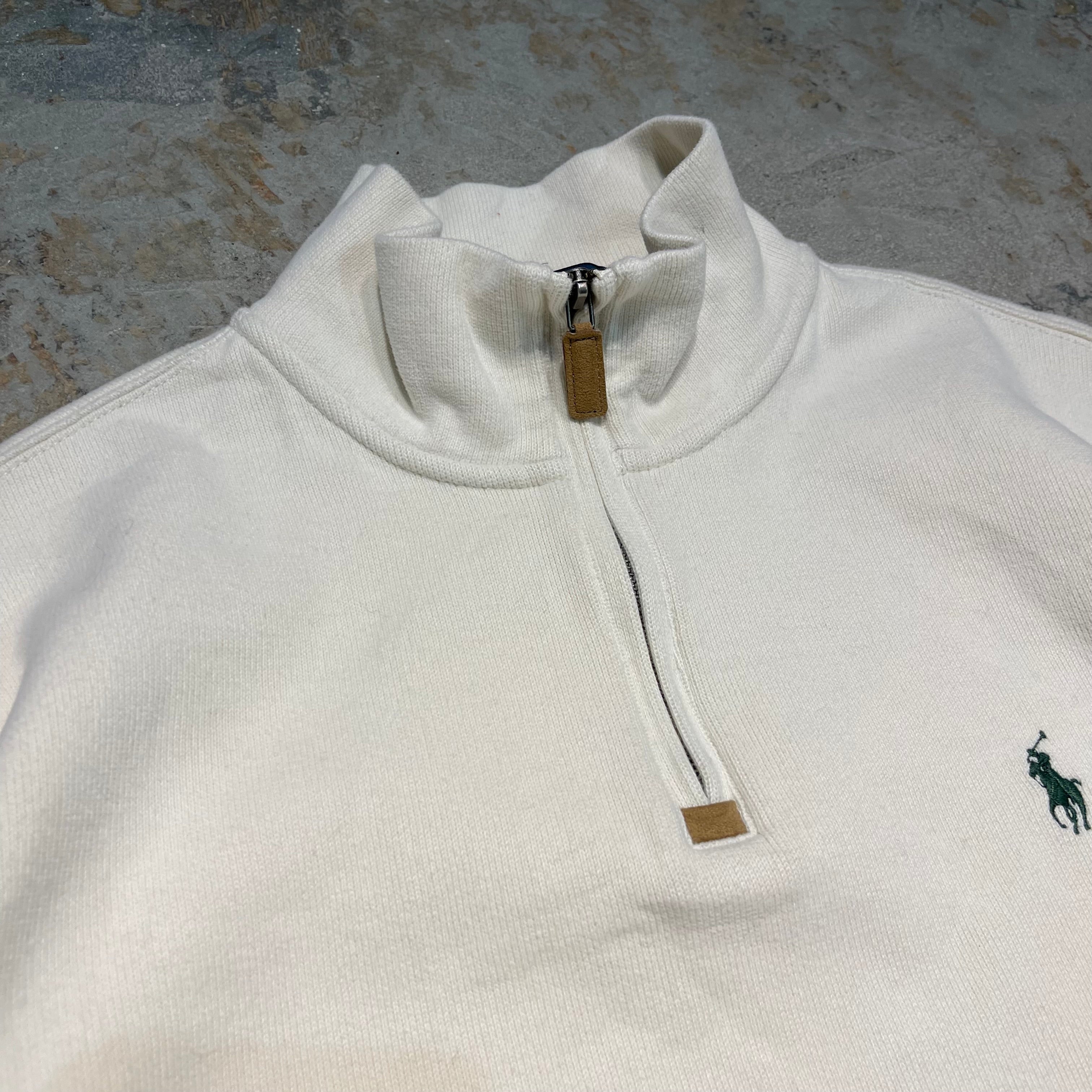 新品未使用　ポロラルフローレン　コットンハーフジップニット　Mサイズ POLO RALPH LAUREN - US L ポロ ラルフローレン ハーフジップ