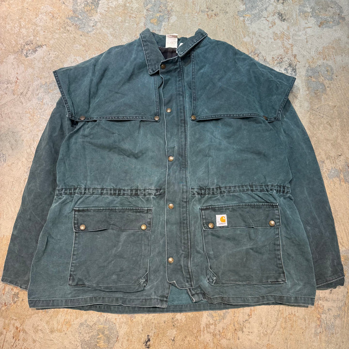古着 90's Carhartt/ カーハート/ ダック地コート/ハーフコート丈/サイズ2XL