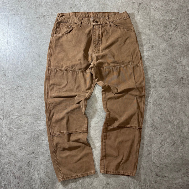 古着 Dickies/ ディッキーズ/ ダック地/ ダブルニー　ワークパンツ 実寸サイズ35×30