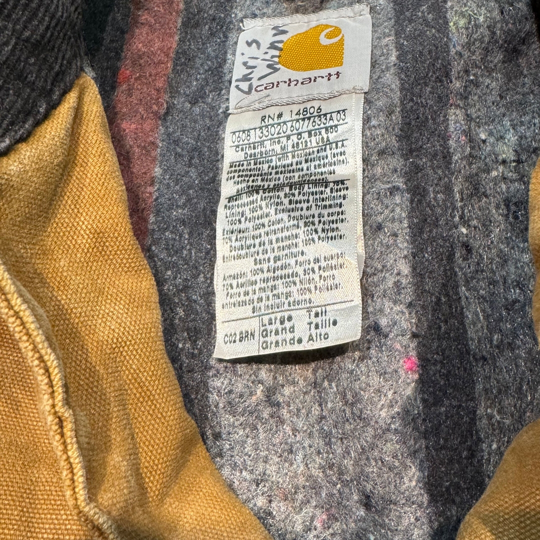 古着 carhartt/ カーハート/ ミシガンチョアコート/ ダック地/ 裏地ブランケット/ サイズL