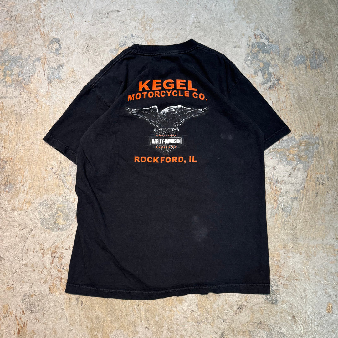 古着 USA製 Harley-Davidson/ハーレーダビッドソン/ プリントTシャツ/ サイズL