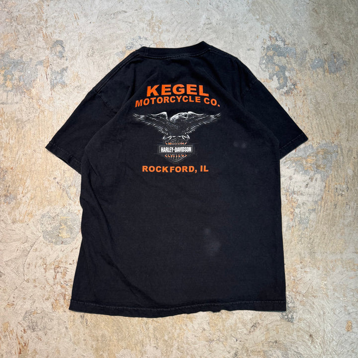 古着 USA製 Harley-Davidson/ハーレーダビッドソン/ プリントTシャツ/ サイズL