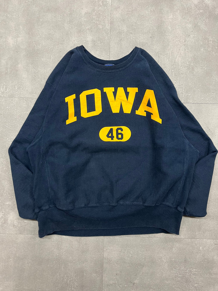 古着 Champion/ チャンピオン/リバースウィーブ/ クルーネックスウェット/ カレッジロゴ/サイズXL