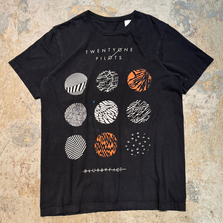 Used clothing TWENTYONE PILOTS/ Band print T-shirt/ Equivalent to size M