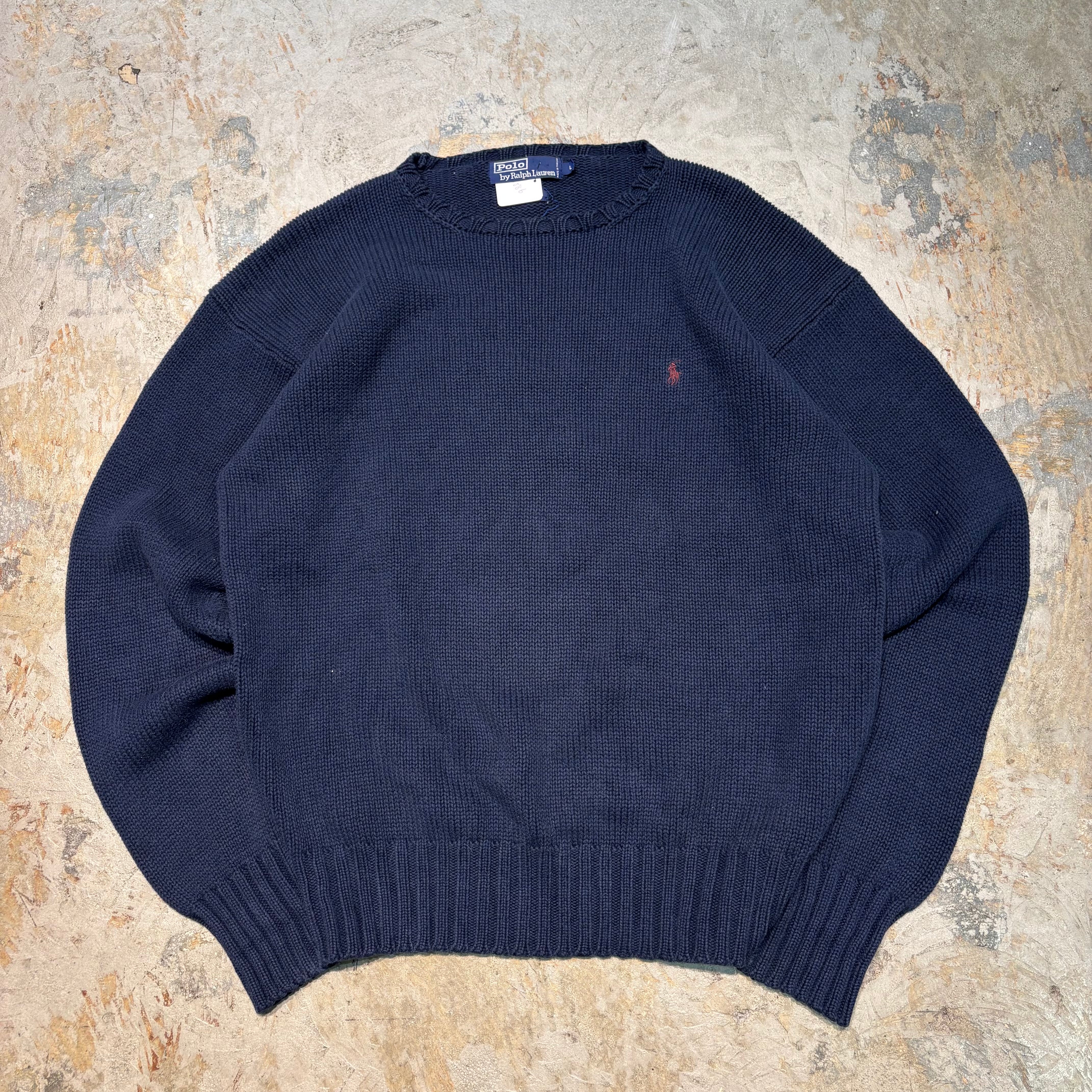 【着用回数2回未満】ポロ　ラルフローレン　セーター　古着　ユニセックス　Lサイズ 古着 POLO by Ralph Lauren&frasl;ポロラルフローレン&frasl;クルーネックニット