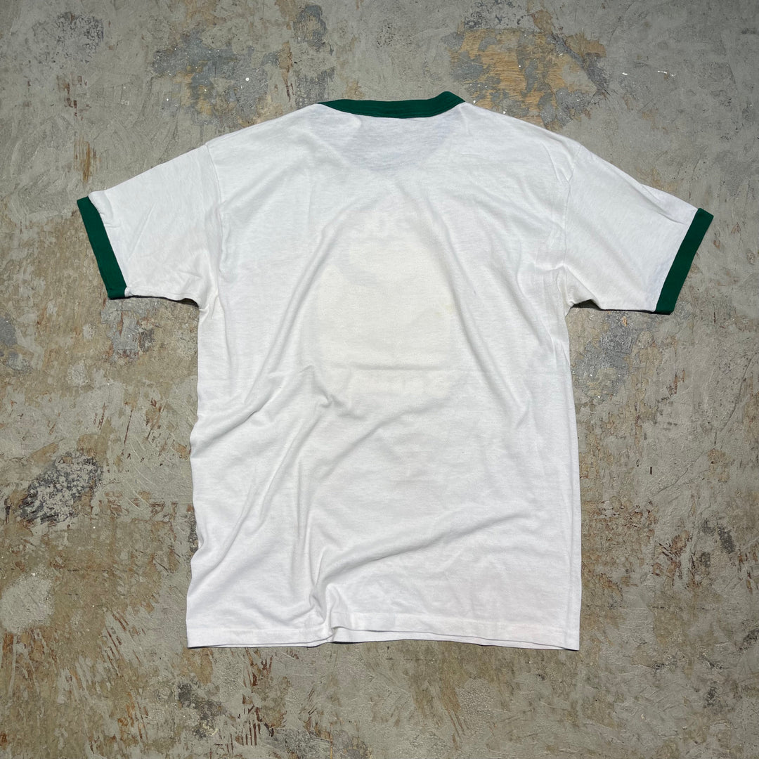 #4484 古着 ~90's Vintage/short sleeve Ringer t-shirt Tee/半袖リンガーTシャツ/企業系/サイズL相当