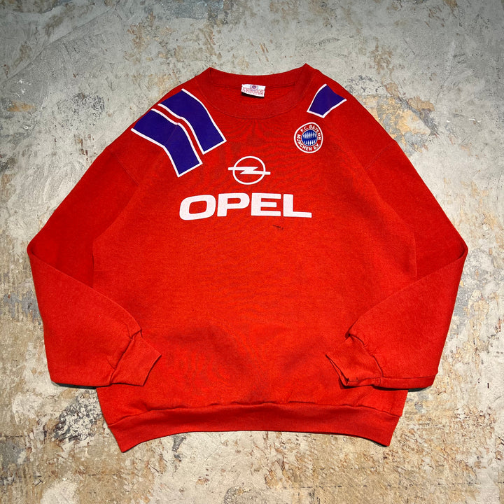 #3904 古着/OPEL FC Bayern München/バイエルン・ミュンヘン/Crew Neck Print Sweat Shirt/クルーネックプリントスウェット/サイズL