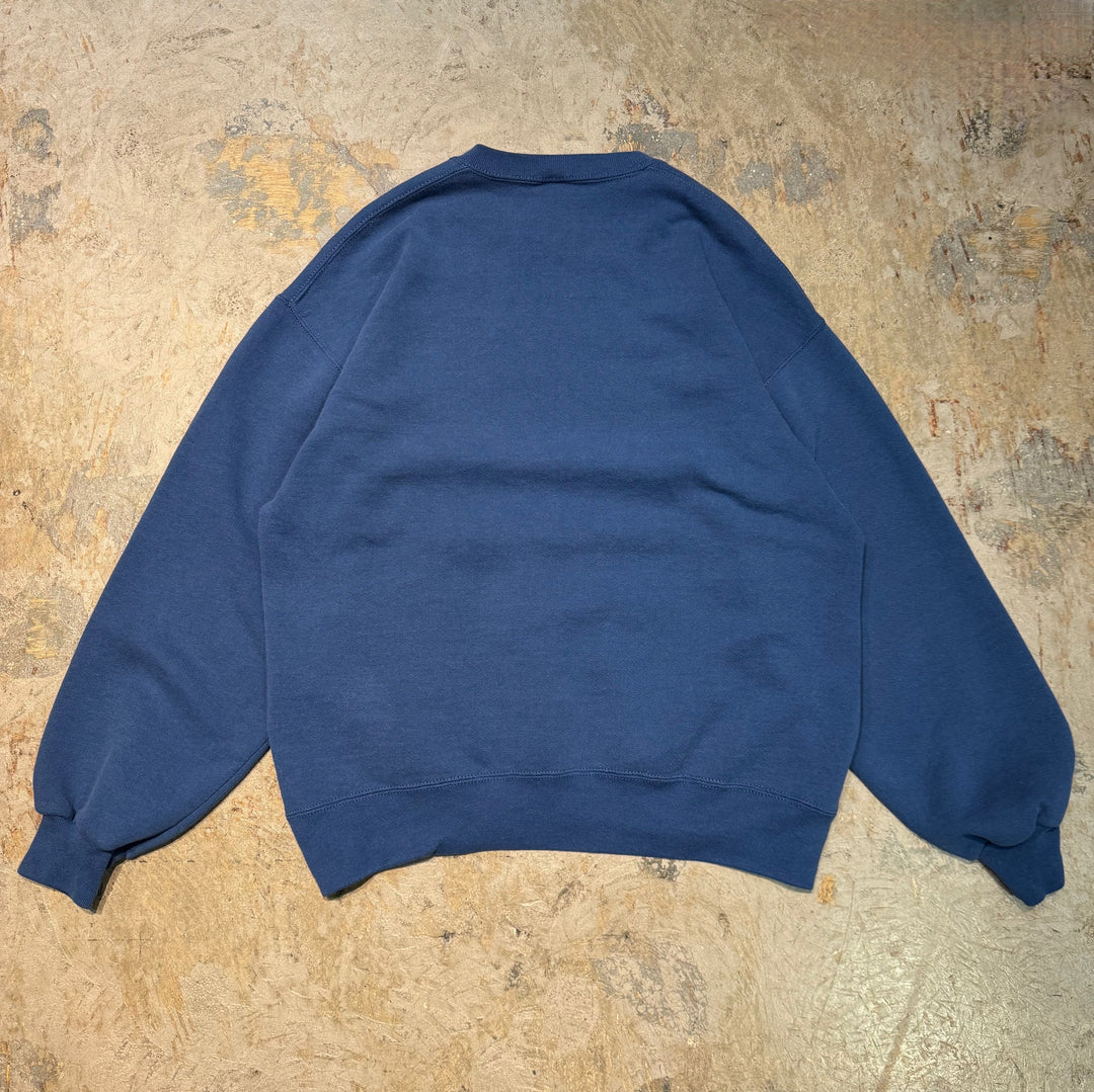 古着 90's USA製 RUSSELLATHLETIC/ ラッセル アスレチック/ クルーネックブランクスウェット/ 無地/Vガゼット/ サイズL