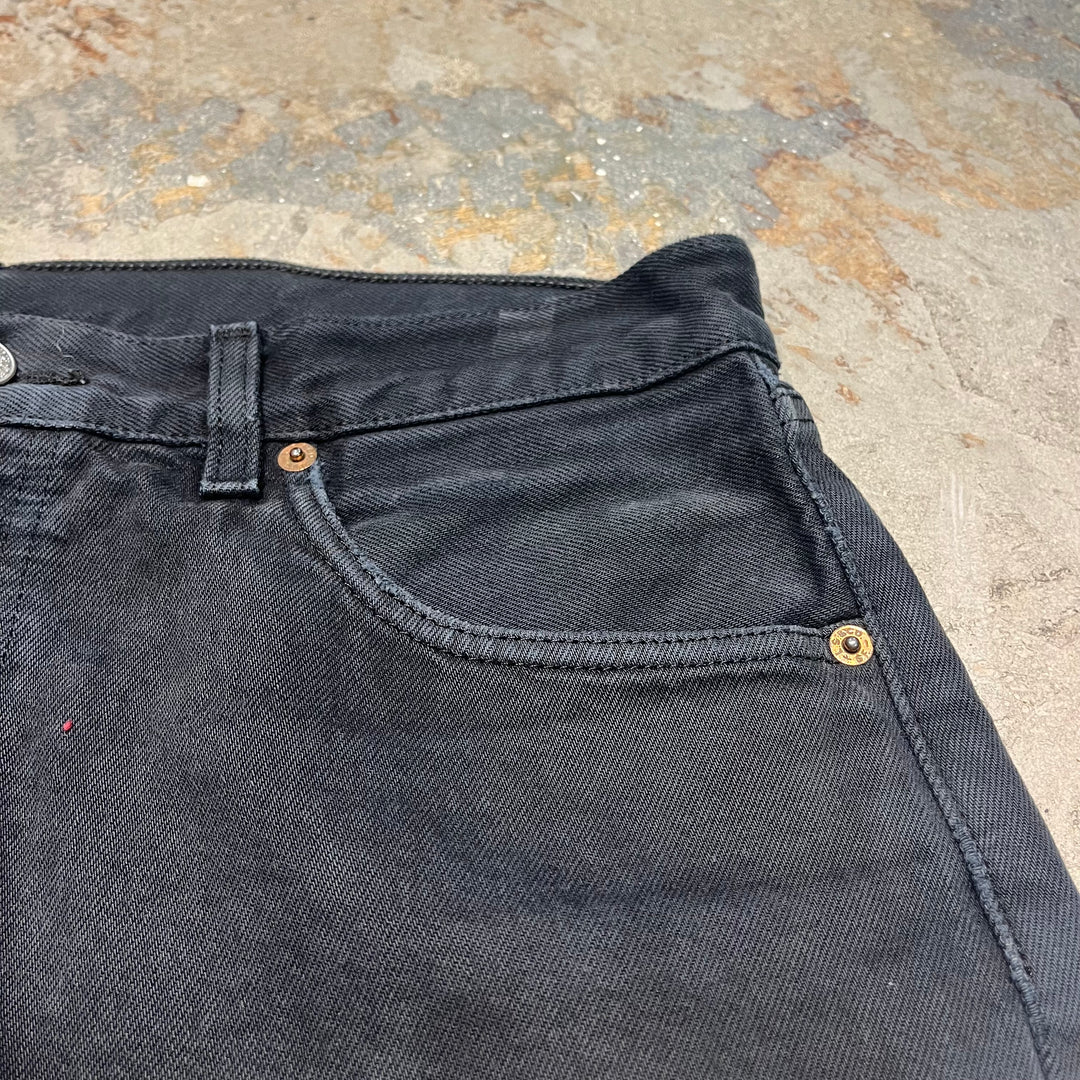 #4436 古着 Levi's/リーバイス/Black Denim Pants/ブラックデニムパンツ/501/サイズ34×36