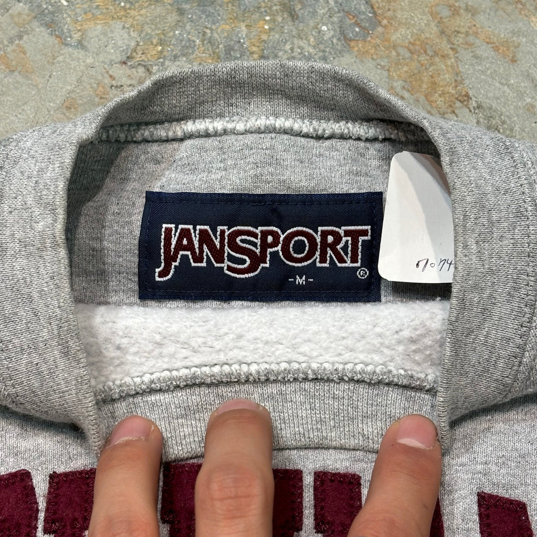 古着 JANSPORT/ジャンスポーツ/サスケハナ大学/クルーネックカレッジロゴスウェット/サイズM