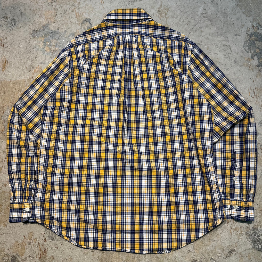 古着 BROOKS BROTHERS/ ブルックス ブラザーズ/ ボタンダウン長袖シャツ/ チェック柄/ サイズL